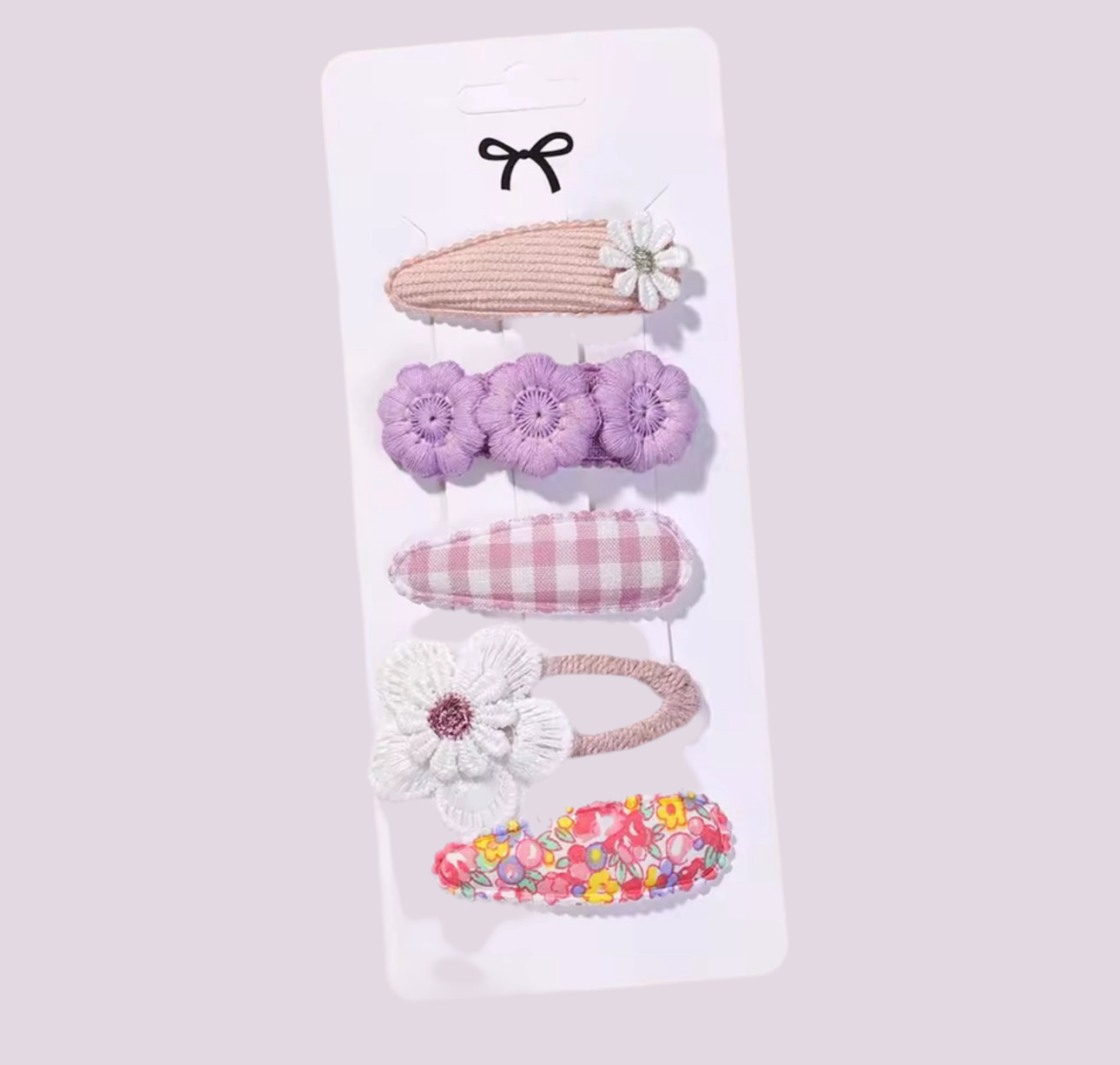 Floral hair clips