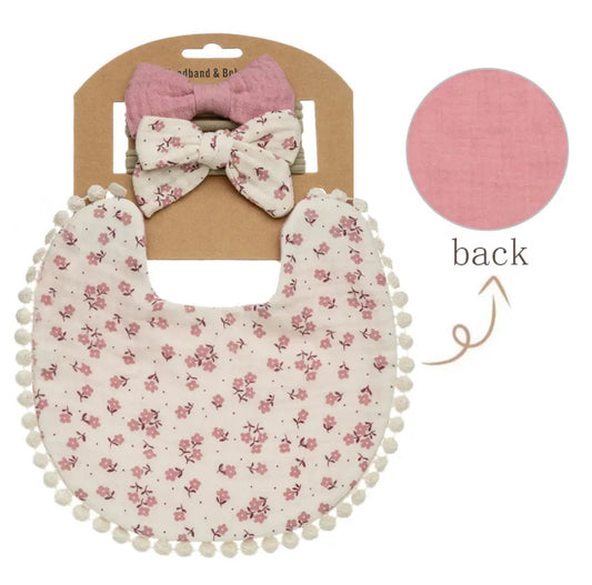 Rosie Rosie bib and bow set