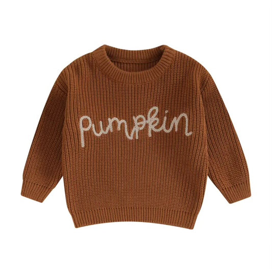 Pumpkin Spice knit sweater