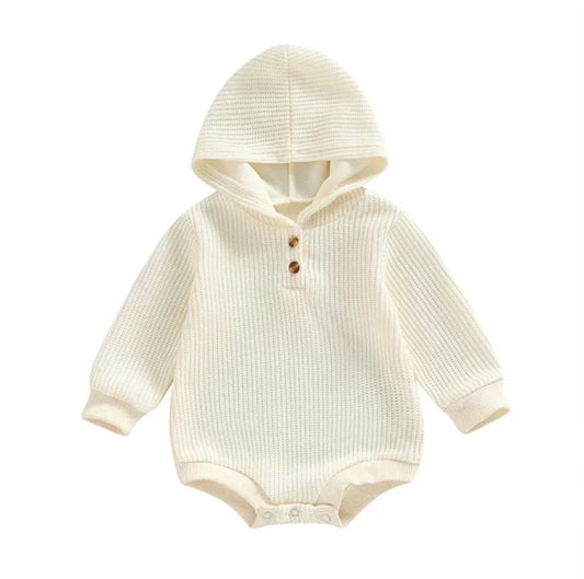 Baby knit cream hoodie